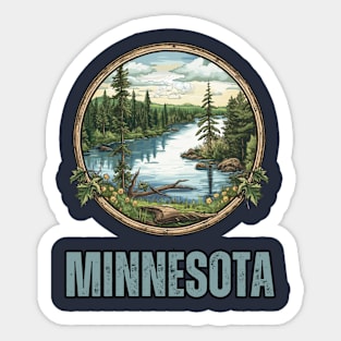 Minnesota State USA Sticker